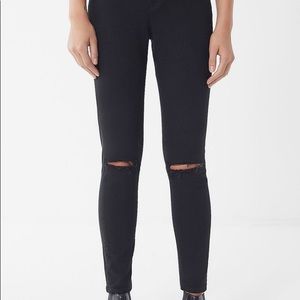 black BDG knee rip jeans